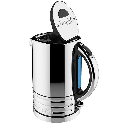 Dualit Architect 1.5L Cordless Kettle, Polished Steel with Black Trim