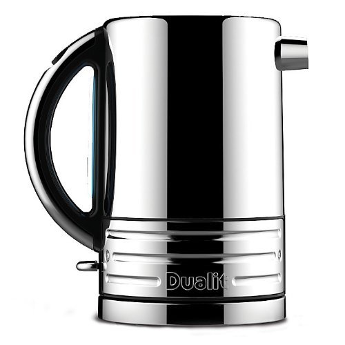 Dualit Architect 1.5L Cordless Kettle, Polished Steel with Black Trim