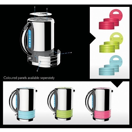Dualit Architect 1.5L Cordless Kettle, Polished Steel with Black Trim