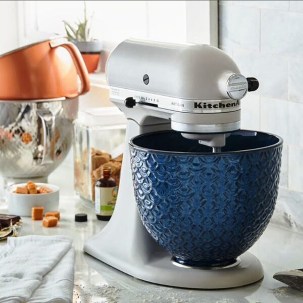 KitchenAid 4.7 L Ceramic Bowl 5KSM2CB5TML – Blue Velvet