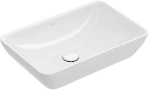 Villeroy & Boch – Venticello Semi-recessed washbasin 555 x 360 x 180 mm, White Alpin, with overflow, unpolished