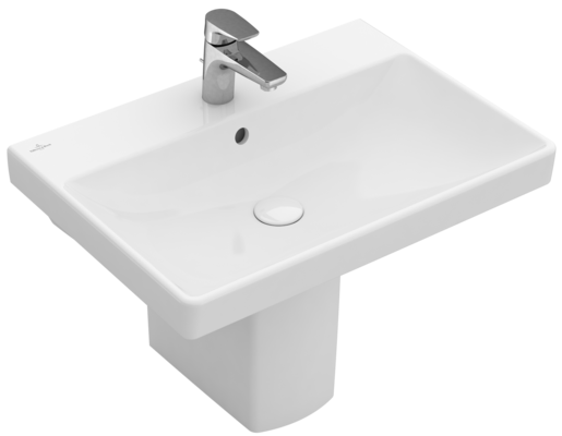Villeroy & Boch – Avento Washbasins 600 x 470 x 180 mm, White Alpin, with overflow, unpolished