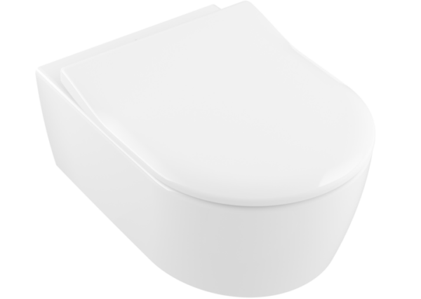 Villeroy & Boch – Avento wall-mounted, with DirectFlush, White Alpin complete with seat & cover