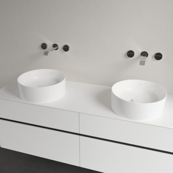 Villeroy & Boch – Collaro Surface-mounted washbasin 400 x 400 x 145 mm, White Alpin, without overflow, unpolished