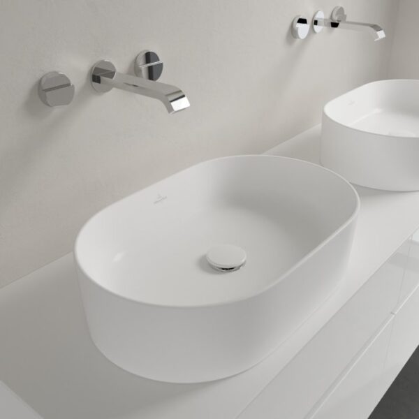Villeroy & Boch – Collaro Surface-mounted washbasin 560 x 360 x 145 mm, Stone White CeramicPlus, without overflow, unpolished