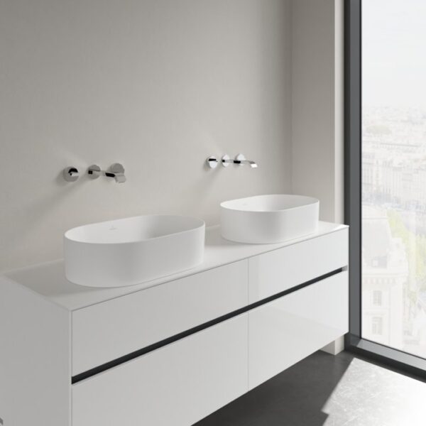 Villeroy & Boch – Collaro Surface-mounted washbasin 560 x 360 x 145 mm, Stone White CeramicPlus, without overflow, unpolished