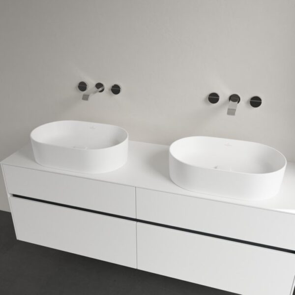 Villeroy & Boch – Collaro Surface-mounted washbasin 560 x 360 x 145 mm, Stone White CeramicPlus, without overflow, unpolished