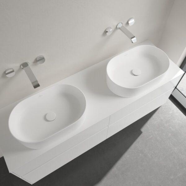 Villeroy & Boch – Collaro Surface-mounted washbasin 560 x 360 x 145 mm, Stone White CeramicPlus, without overflow, unpolished