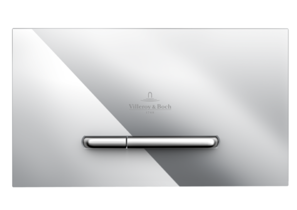 Villeroy & Boch – ViConnect installation systems Toilet flush plate Dual flush, Chrome