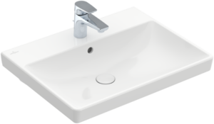 Villeroy & Boch – Avento Washbasins 600 x 470 x 180 mm, White Alpin, with overflow, unpolished