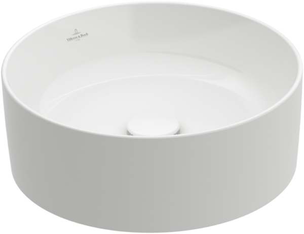 Villeroy & Boch – Collaro Surface-mounted washbasin 400 x 400 x 145 mm, White Alpin, without overflow, unpolished