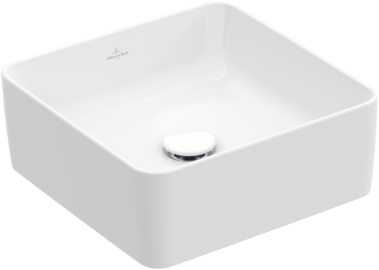 Villeroy & Boch – Collaro Surface-mounted washbasin 380 x 380 x 145 mm, White Alpin, without overflow, unpolished