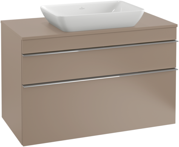 Villeroy & Boch – Venticello Semi-recessed washbasin 555 x 360 x 180 mm, White Alpin, with overflow, unpolished