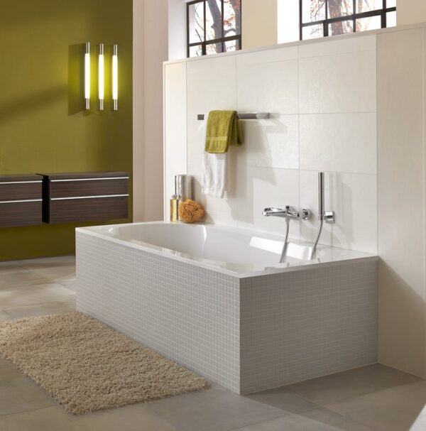 Villeroy & Boch – Oberon Rectangular bath 1600 x 750 mm, White Alpin