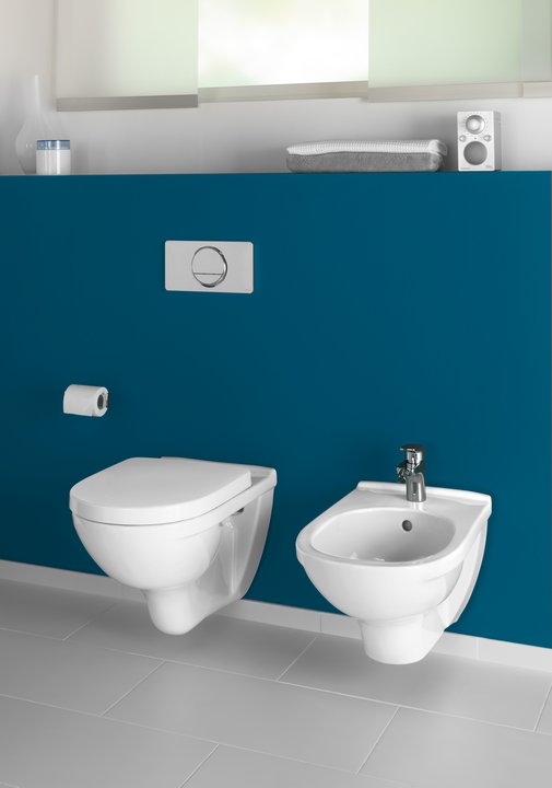 Villeroy & Boch – O.novo Combi-Pack wall-mounted, with DirectFlush, White Alpin
