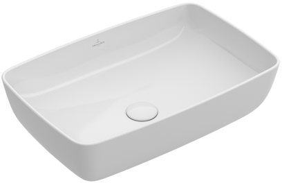 Villeroy & Boch – Artis Surface-mounted washbasin 585 x 385 x 150 mm, Alpin White , without overflow, unpolished