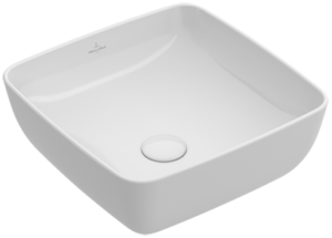 Villeroy & Boch – Artis Surface-mounted washbasin 410 x 410 x 150 mm, Alpin White without overflow, unpolished