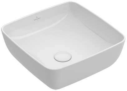 Villeroy & Boch – Artis Surface-mounted washbasin 410 x 410 x 150 mm, Alpin White without overflow, unpolished