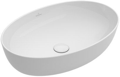 Villeroy & Boch – Artis Surface-mounted washbasin 610 x 410 x 150 mm, White alpin, without overflow, unpolished