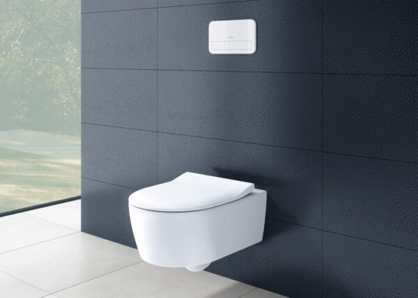 Villeroy & Boch – Avento wall-mounted, with DirectFlush, White Alpin complete with seat & cover