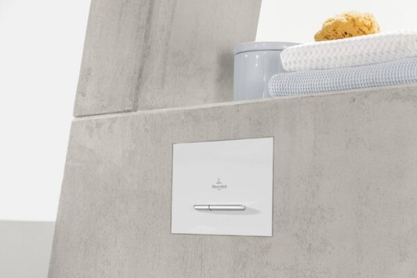 Villeroy & Boch – ViConnect installation systems Toilet flush plate Dual flush, White