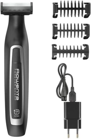 Rowenta Forever Sharp TN6000 beard trimmer Wet & Dry Black,Silver Forever Sharp TN6000, 0.4 mm, 5 mm, 3.2 cm, 2 mm, Buttons, Black,Silver