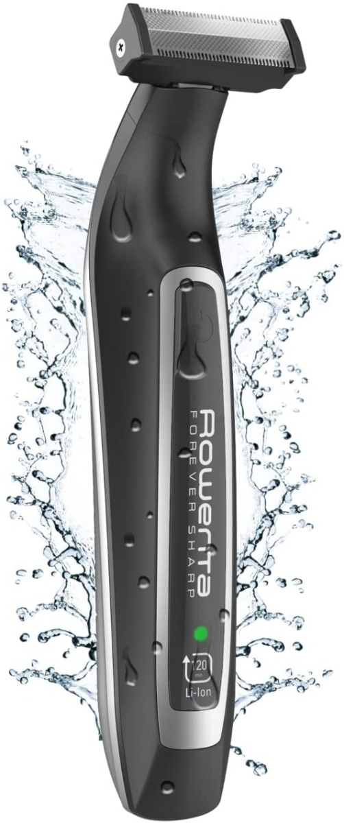 Rowenta Forever Sharp TN6000 beard trimmer Wet & Dry Black,Silver Forever Sharp TN6000, 0.4 mm, 5 mm, 3.2 cm, 2 mm, Buttons, Black,Silver