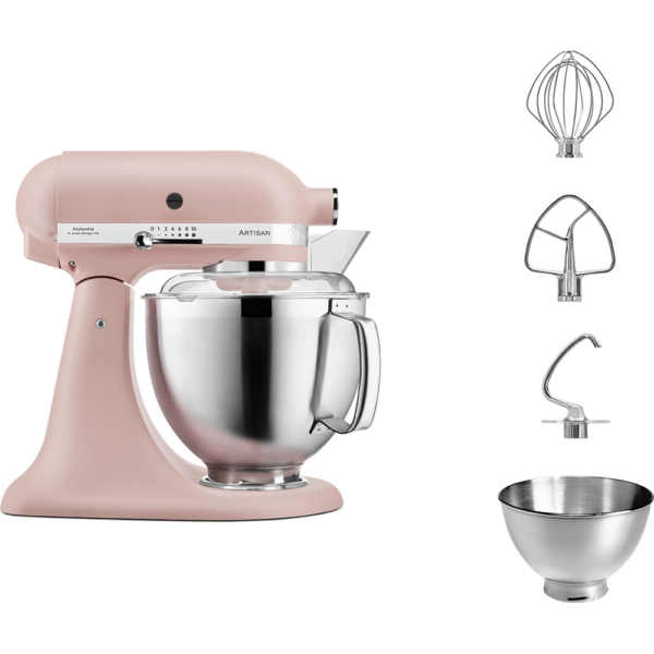 Mixer Tilt-Head 4.8L – Artisan Premium 5KSM185PSBFT Feather Pink KitchenAid