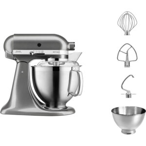 Mixer Tilt-Head 4.8L – Artisan Premium 5KSM185PSBMS Medallion Silver KitchenAid