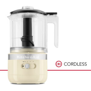 KitchenAid Cordless Food Chopper 1.19L – Almond Cream