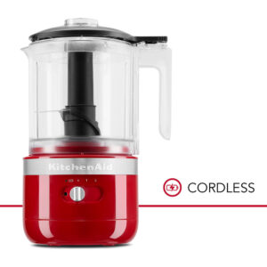 KitchenAid Cordless Food Chopper 1.19L – Empire Red