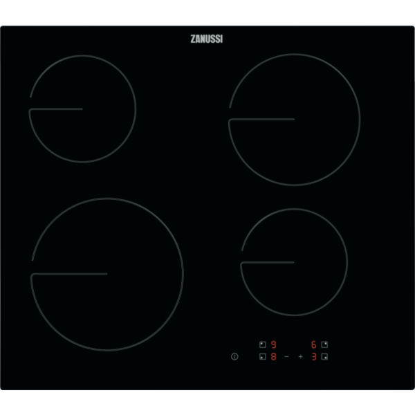 Zanussi ZHRN641K ΚΕΡΑΜΙΚΗ ΕΣΤΙΑ Radiant Hob 60 cm