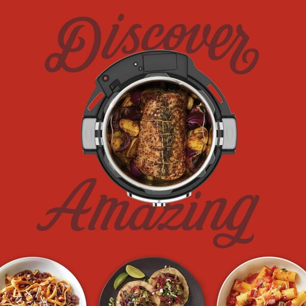Instant Vortex Plus 5.7L, 6-in-1 Air Fryer with ClearCook™ S/S Odorerase Easy View Windows Built-in Air Filters, Air Fry, Roast, Broil, Bake, Reheat, Dehydrate, 1700W