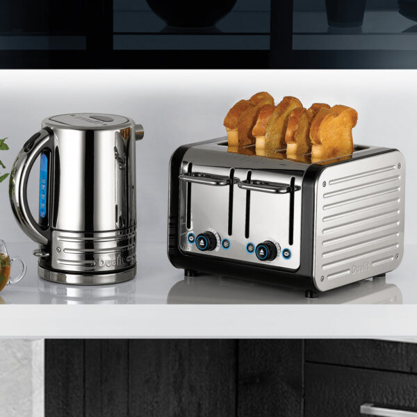 ARCHITECT 4 SLICE TOASTER 46526 Colour Grey & Stainless steel panels