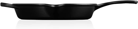 Le Creuset-Satin Black Cast Iron Deep Skillet 26cm