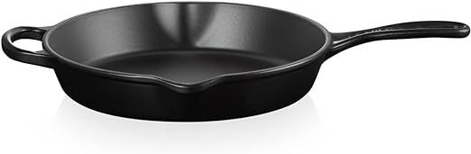 Le Creuset-Satin Black Cast Iron Deep Skillet 26cm