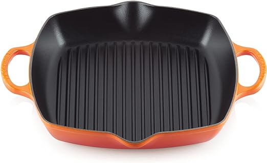 Le Creuset-Volcanic Cast Iron Deep Square Grill 30cm