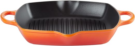 Le Creuset-Volcanic Cast Iron Deep Square Grill 30cm