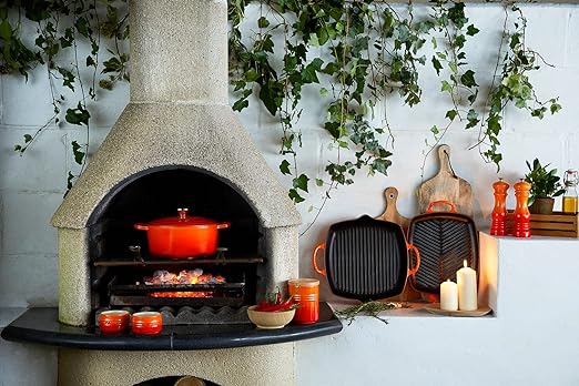 Le Creuset-Volcanic Cast Iron Deep Square Grill 30cm