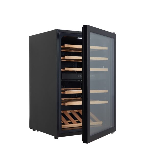 HCK SC-130D-M Dual Zone Wine Refrigerator – 37 Bottles
