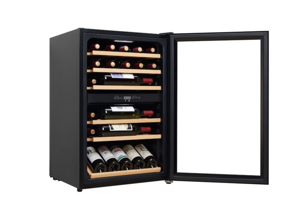 HCK SC-130D-M Dual Zone Wine Refrigerator – 37 Bottles