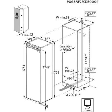 AEG 7000 No Frost Καταψύκτης 176.9 cm