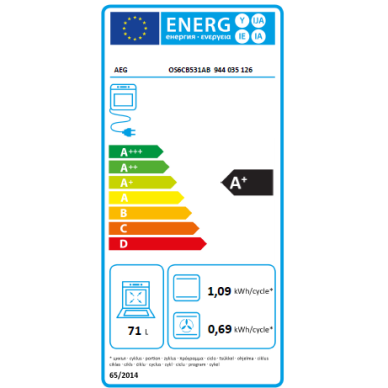 AEG Φούρνος 6000 SenseCook με Catalytic Partial/ Aqua Clean καθαρισμό