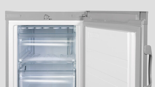 Inventor Κάθετος καταψύκτης 160L – Ασημί