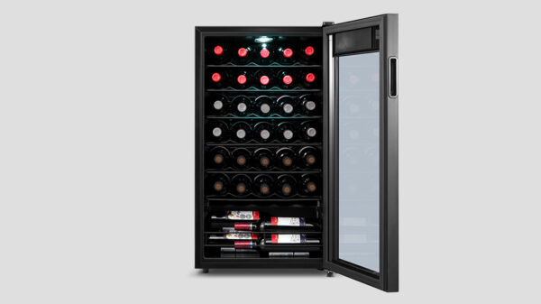 Inventor SK-34BD 34 Bottles – Black Wine Refrigerator – 93L