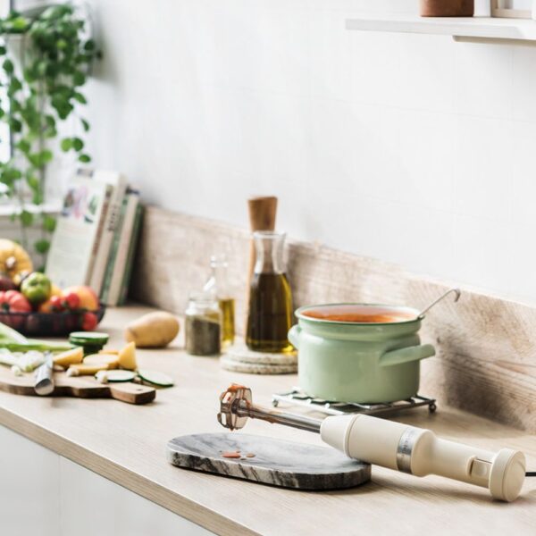 KitchenAid Hand Blender with Accessories – Almond Cream