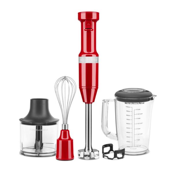 KitchenAid Hand Blender with Accessories – Empire Red
