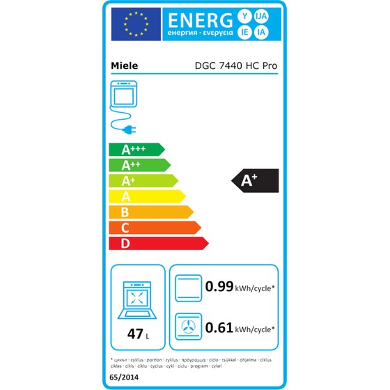 Miele Εντοιχιζόμενος Φούρνος Άνω Πάγκου DGC 7440 HC Pro