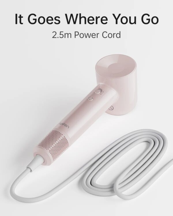 Laifen SE Lite – 100,000 RPM – High-Speed Hair Dryer – Negative Ionic Blow – Glossy Pink