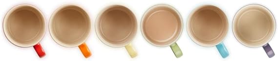 Le Creuset-Stoneware Rainbow Set of 6 Espresso Mugs 100ml